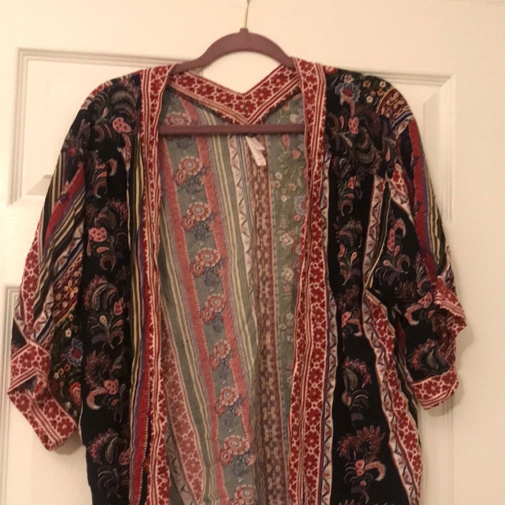Boho short kimono